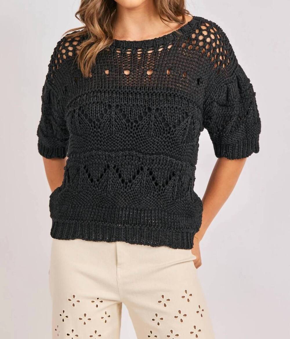 NEW SADIE & SAGE annette sweater in black
